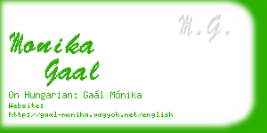 monika gaal business card