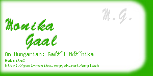 monika gaal business card